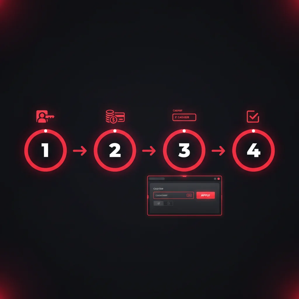 Postup aktivace promo kódu NV Casino v pokladně